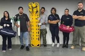Alunos da turma 115, socorrista resgatista, em Ponta Grossa